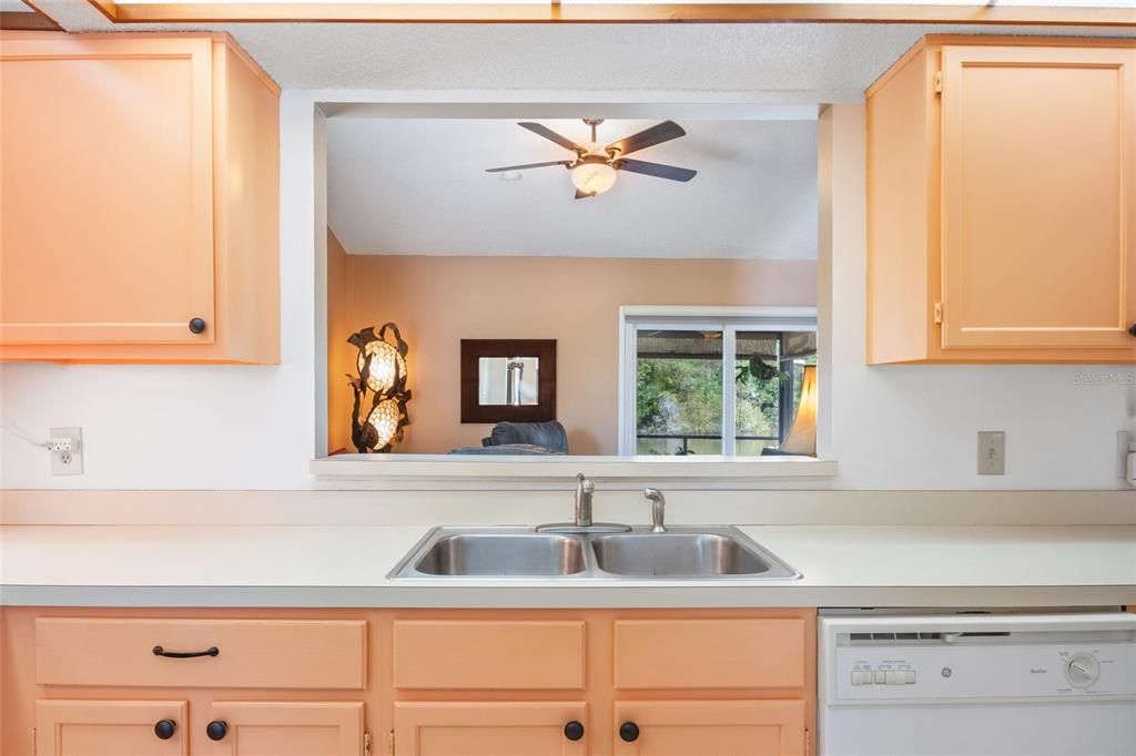 Kitchen with Overhead Window