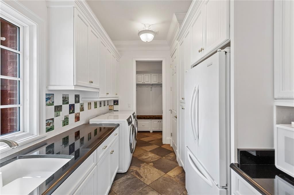 Amazing Laundry room on Main Floor connect kitchen prep area to entrance to Garage