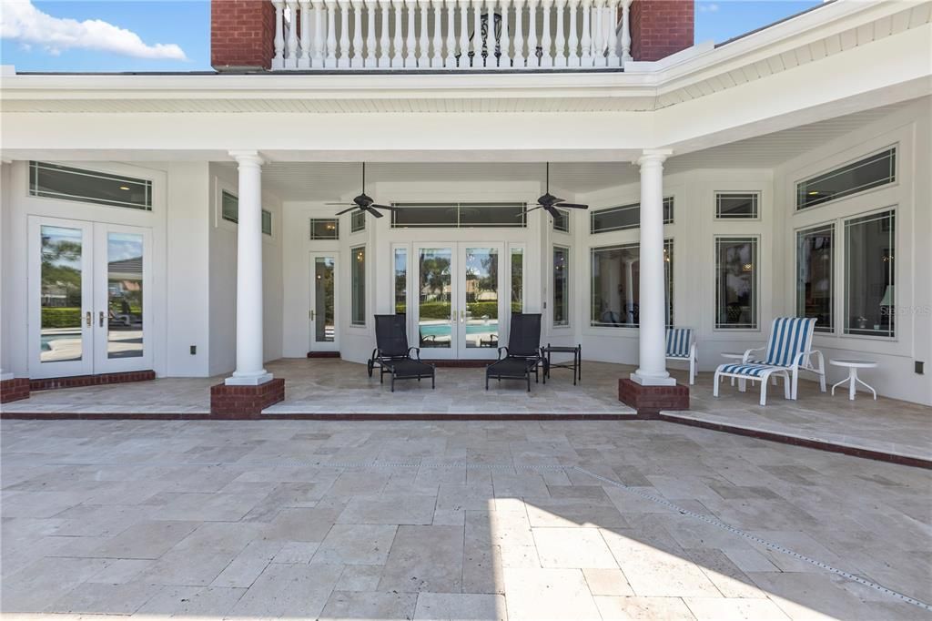 Large covered lanai area