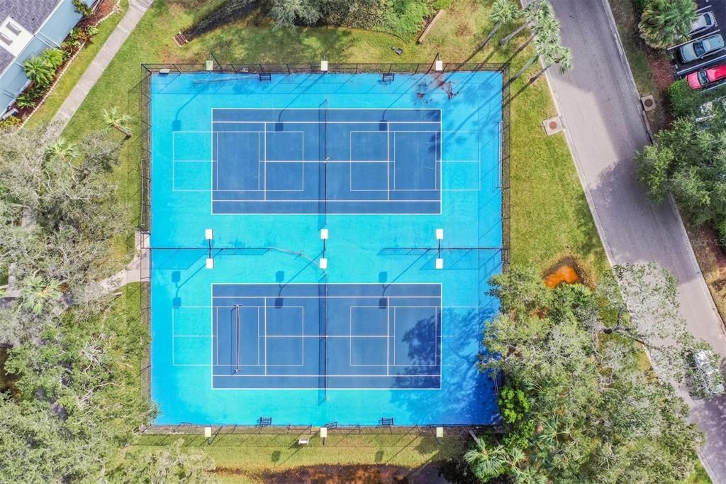 Community tennis courts