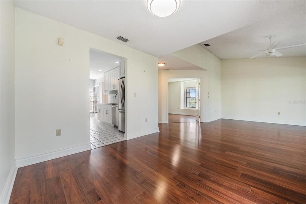 Dining room, living room