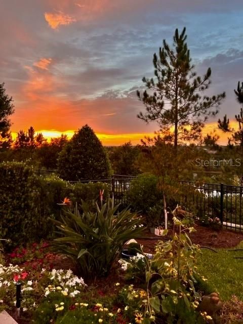 Picture perfect views of the sunset from your own backyard