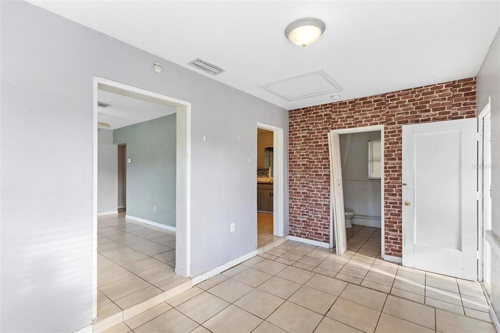 Dining area off kitchen and living room