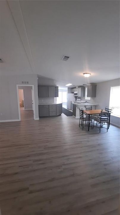 View of the kitchen from living room