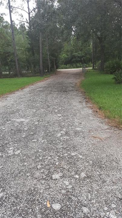 Road to the house from the main street