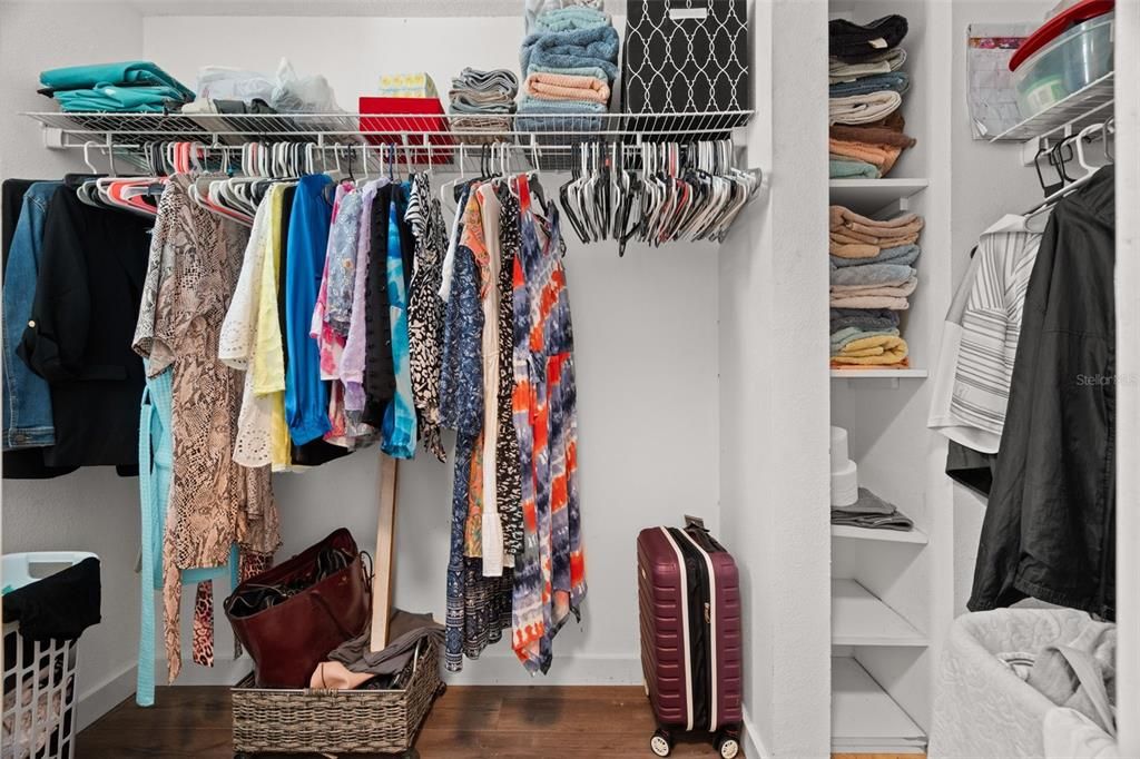 Walk-in closet.