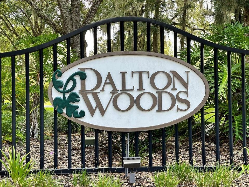 Entrance to Dalton Woods - Gated, but not closed