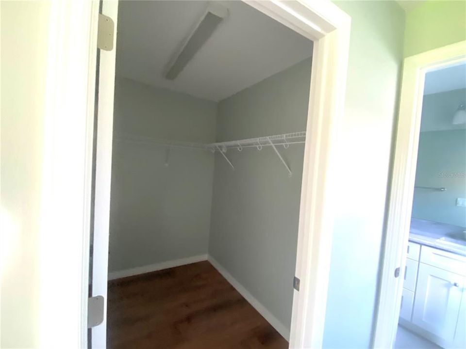 Primary walk-in closet