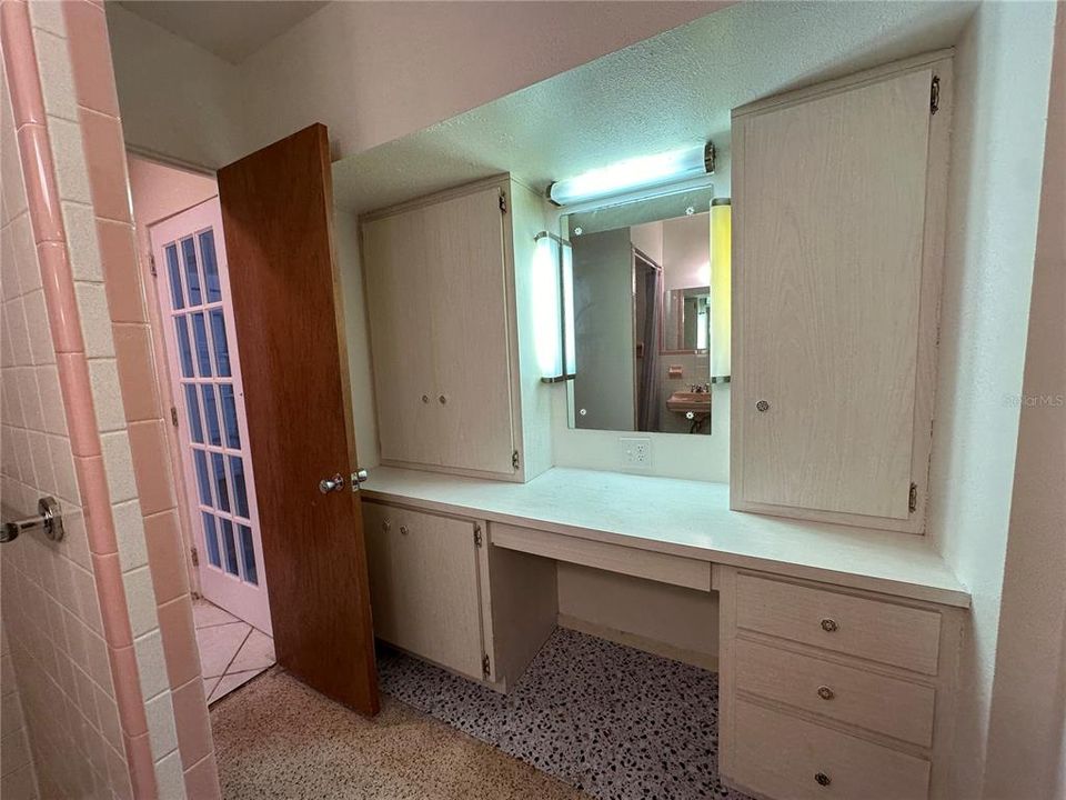 Master Bath with Built In Vanity.