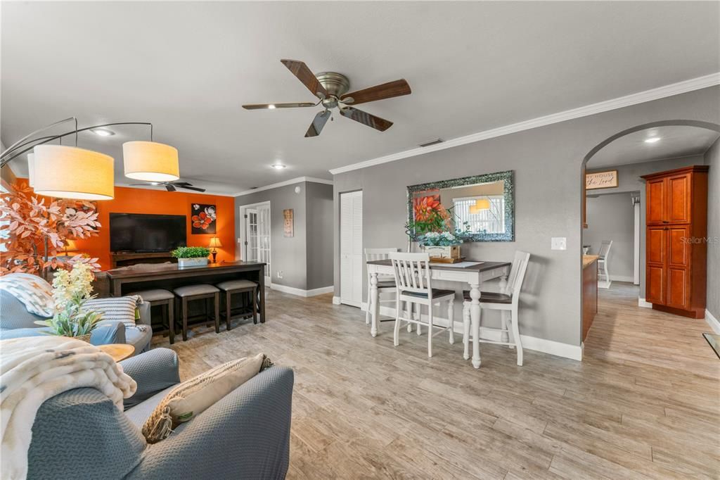 Foyer and Living Room