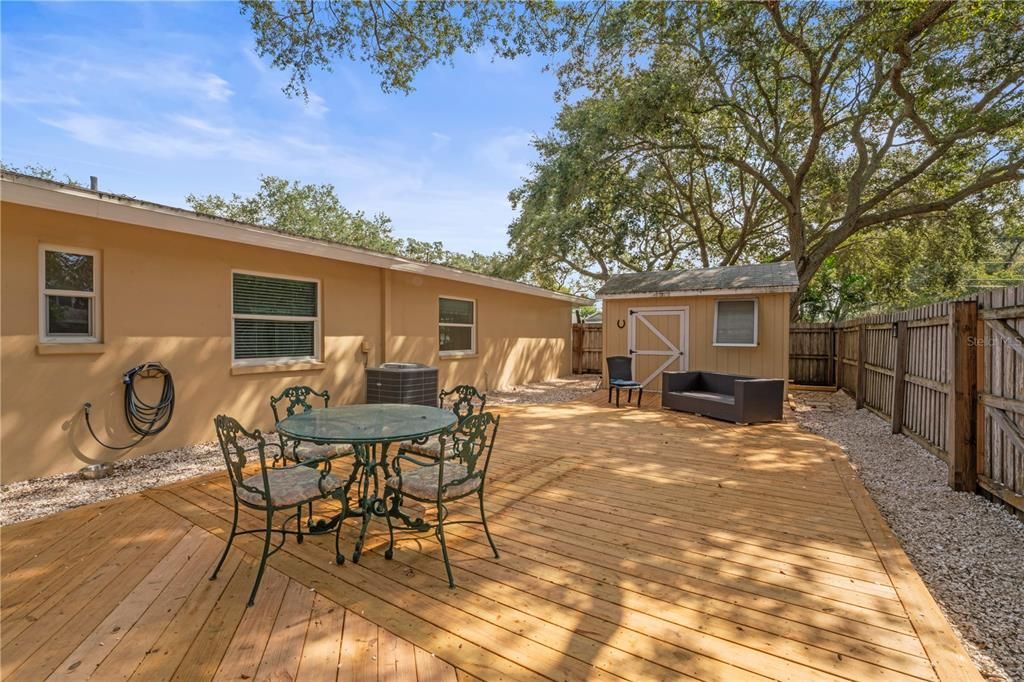 Deck and Storage Shed