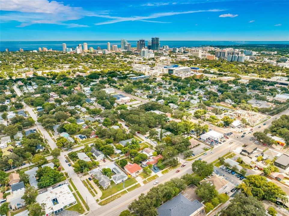 Proximity to downtown St Pete, Tropicana Field