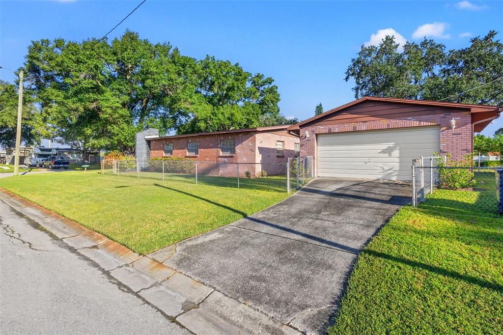 2-car garage with separate entrance.