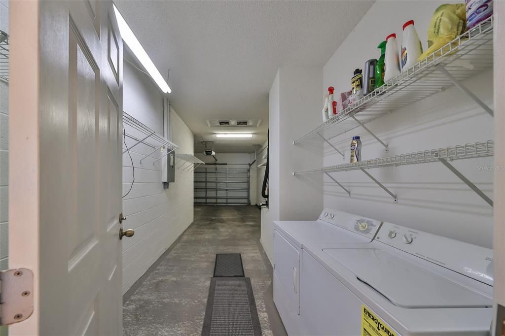 Washer & Dryer (Utility tub behind door)