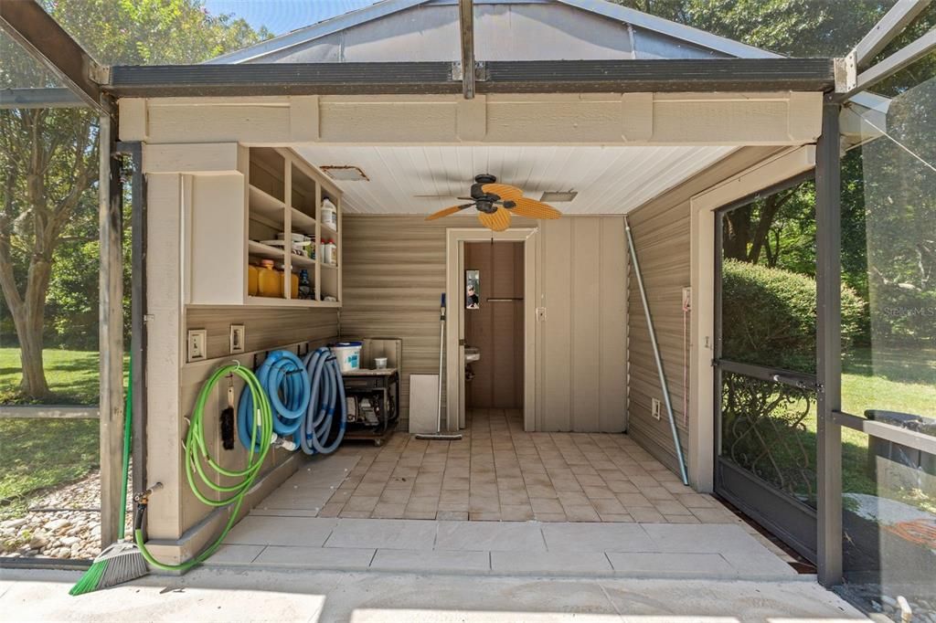 Pool half bath