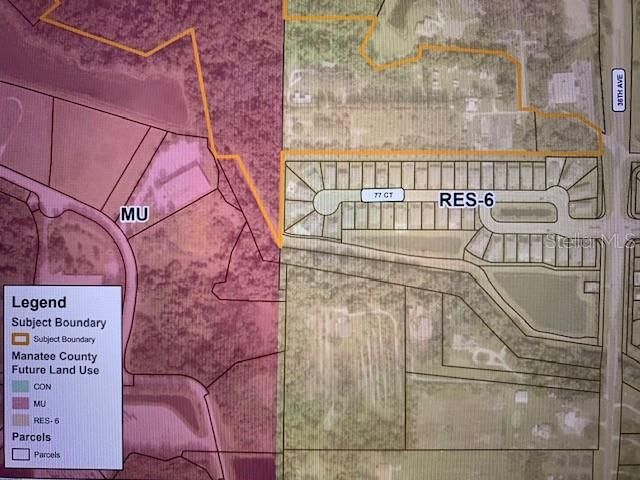 future land use map: RES-6 & MU