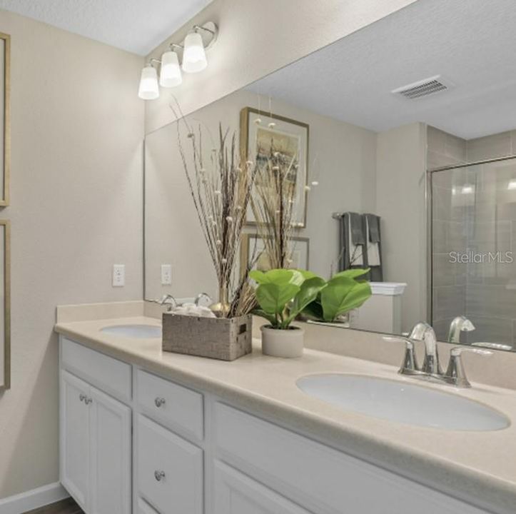 Primary Bathroom Double Vanity Sinks