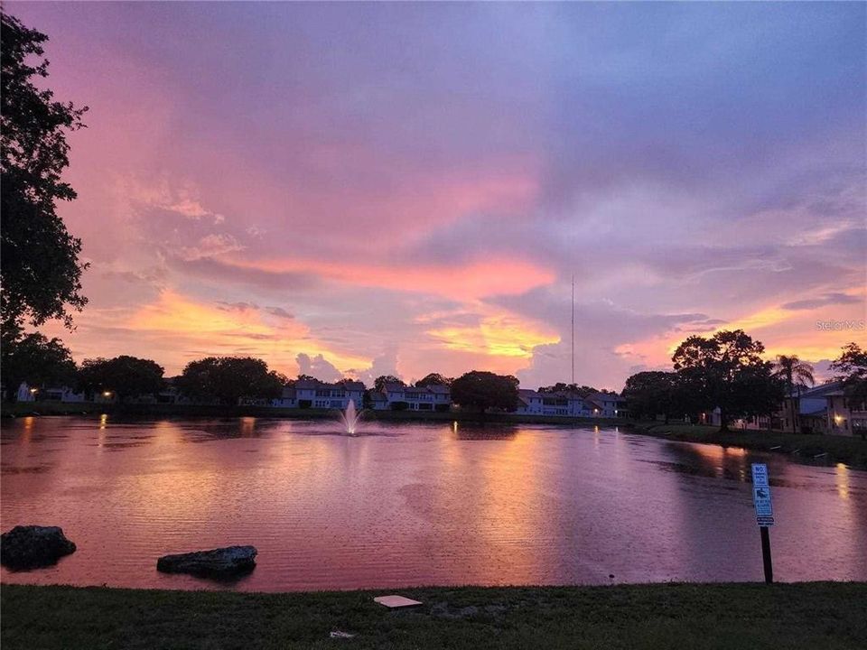 Sunset in Holiday Lake Villas