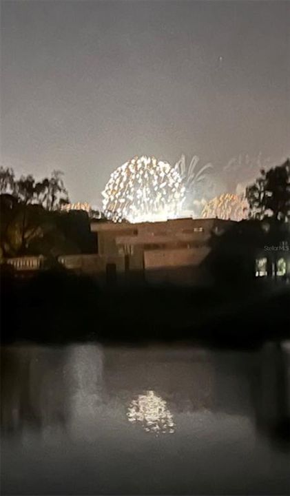 Disney Fireworks View from Lanai