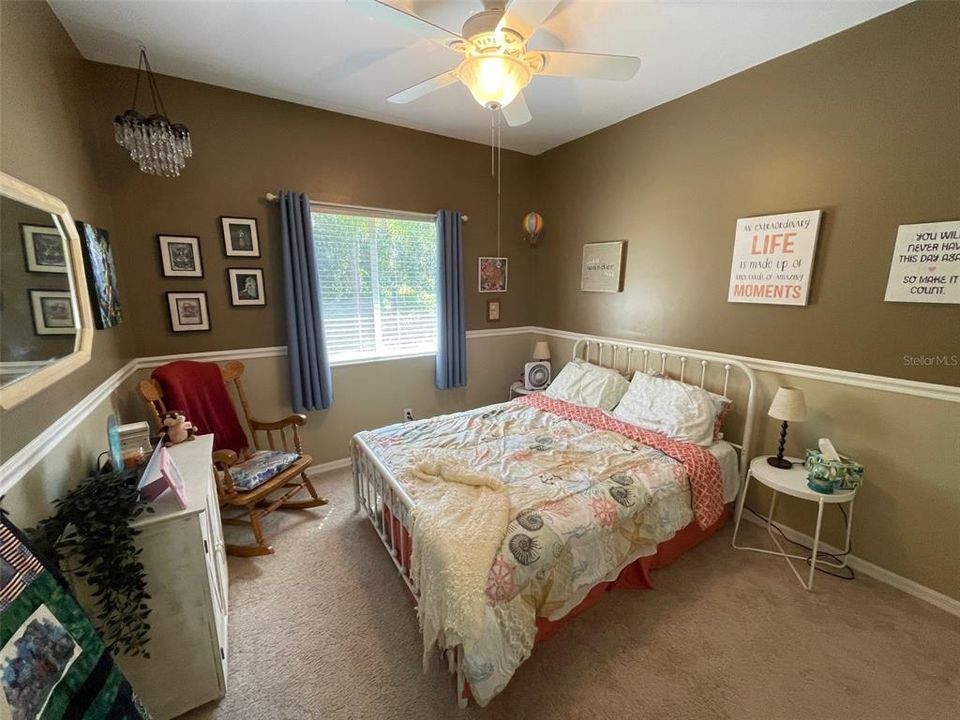 Guest bedroom at back of house