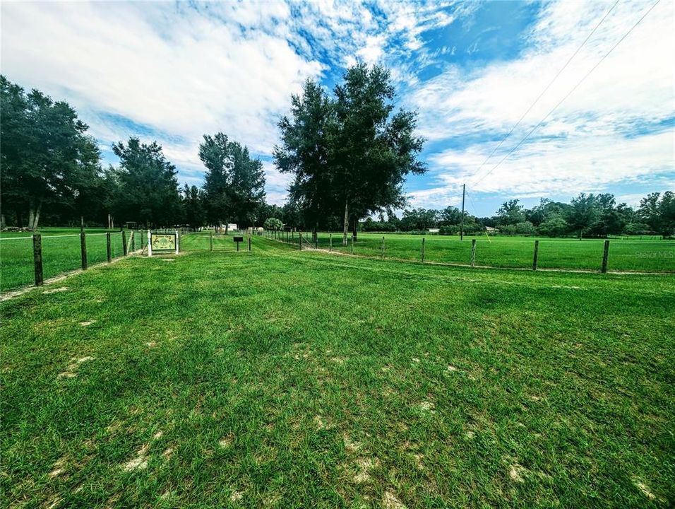 View of front gate entering the property