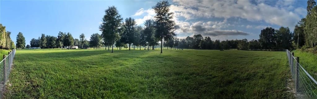 View of West Pasture from SW corner of property Panorama