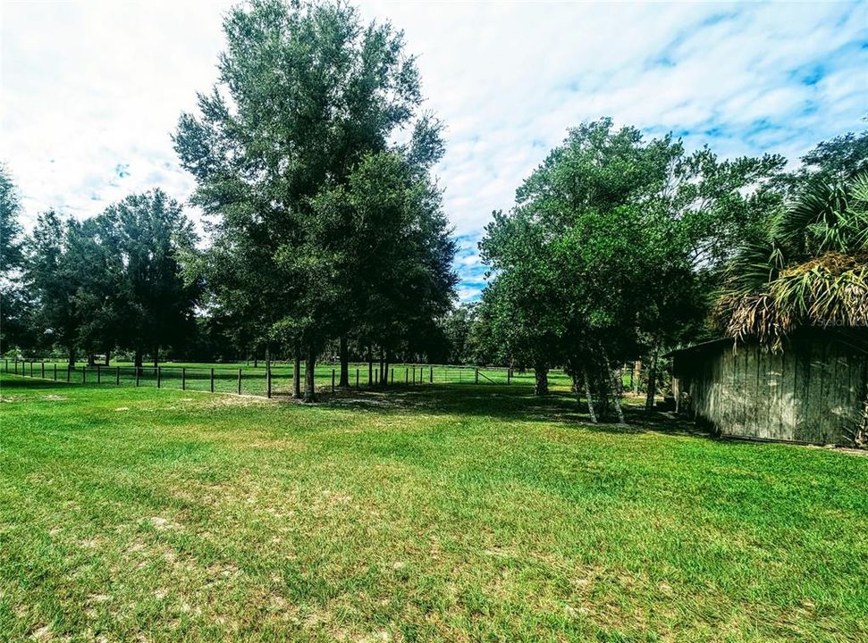 Tack Building and West Pasture