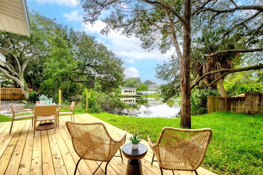 Rear Deck and Pond (1)