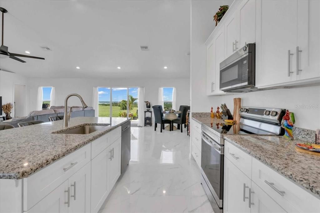 Granite Counters & 42 Inch Soft Close Wood Shaker Cabinets