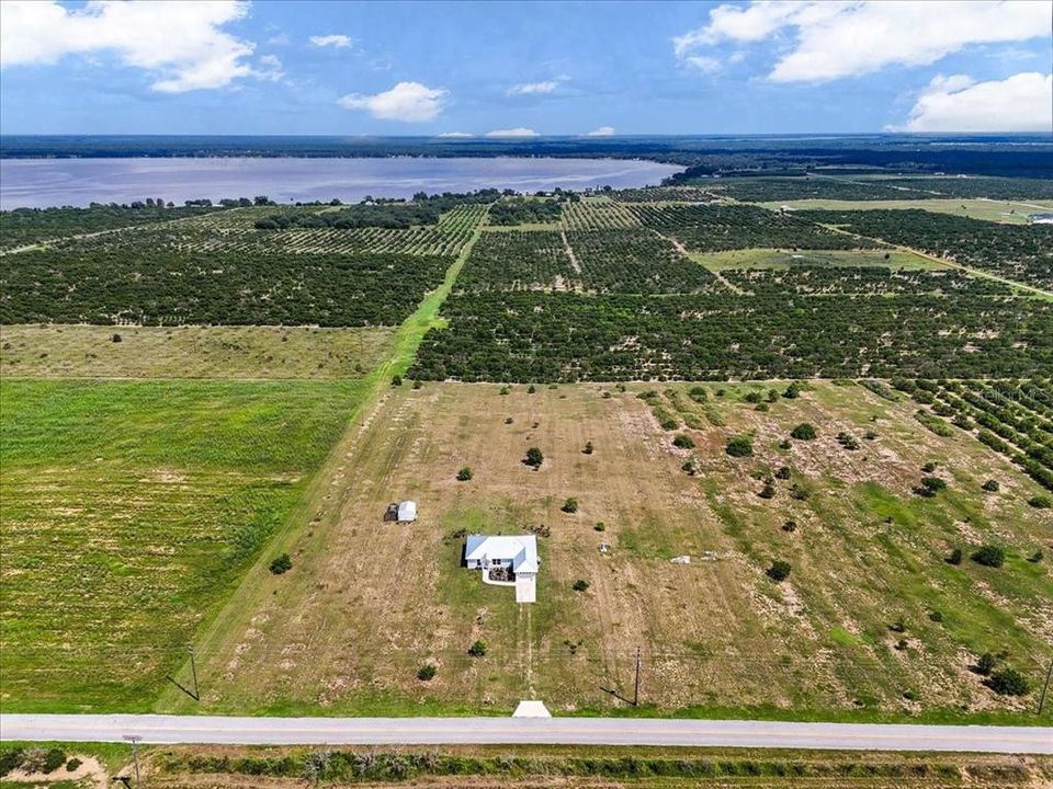 Aerial View with Lake Reedy in the Background