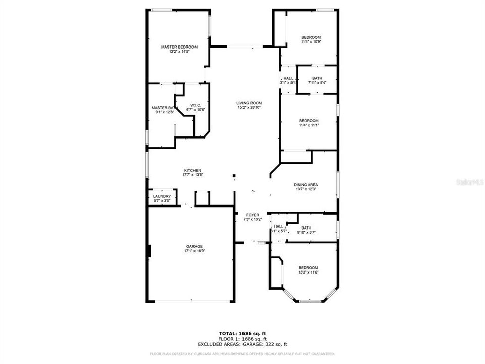 На продажу: $369,000 (4 спален, 3 ванн, 1808 Квадратных фут)