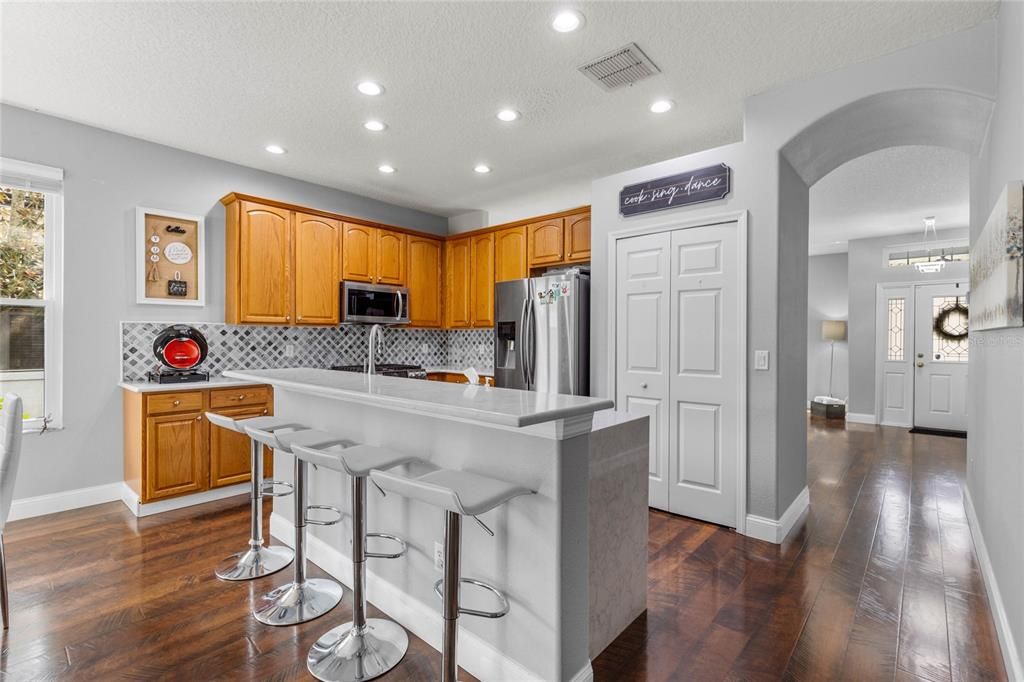 Kitchen - provides lovely upgrades and is open to Family Room.