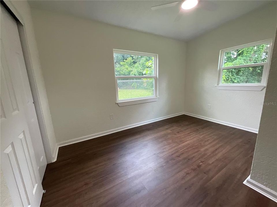 2nd Bedroom (updated windows and LVP Flooring)