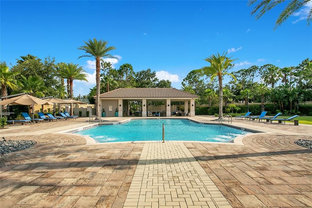 Community Pool, Lounging Area & Firepit