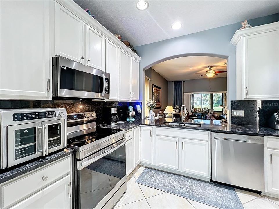 Updated kitchen, granite and newer stainless-steel appliances.