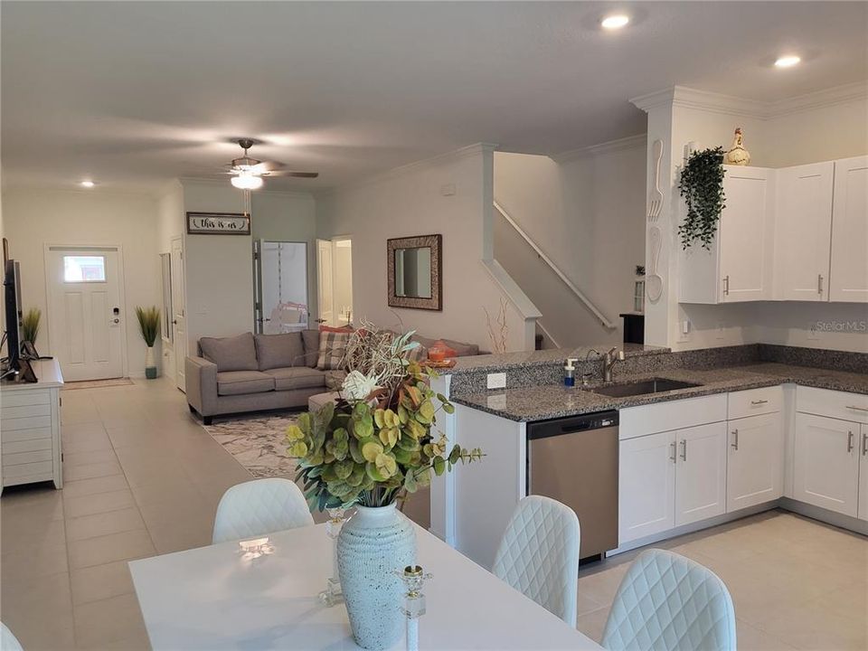 Dining room/kitchen view