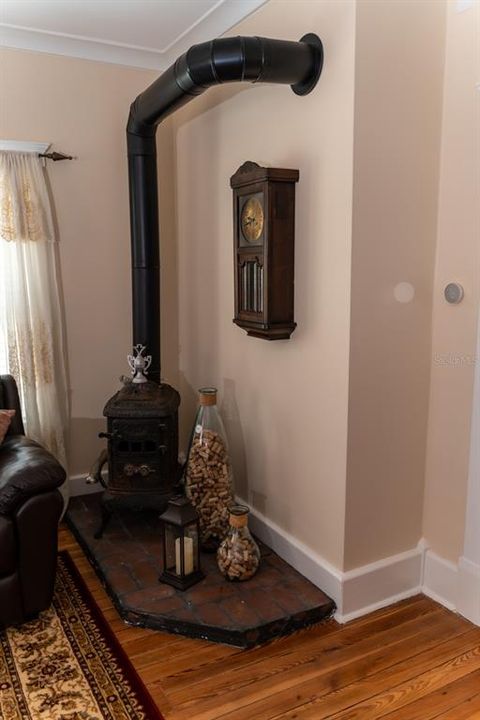 Vintage non-working fireplace