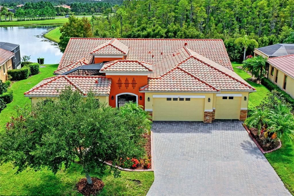 paver driveway and walkway