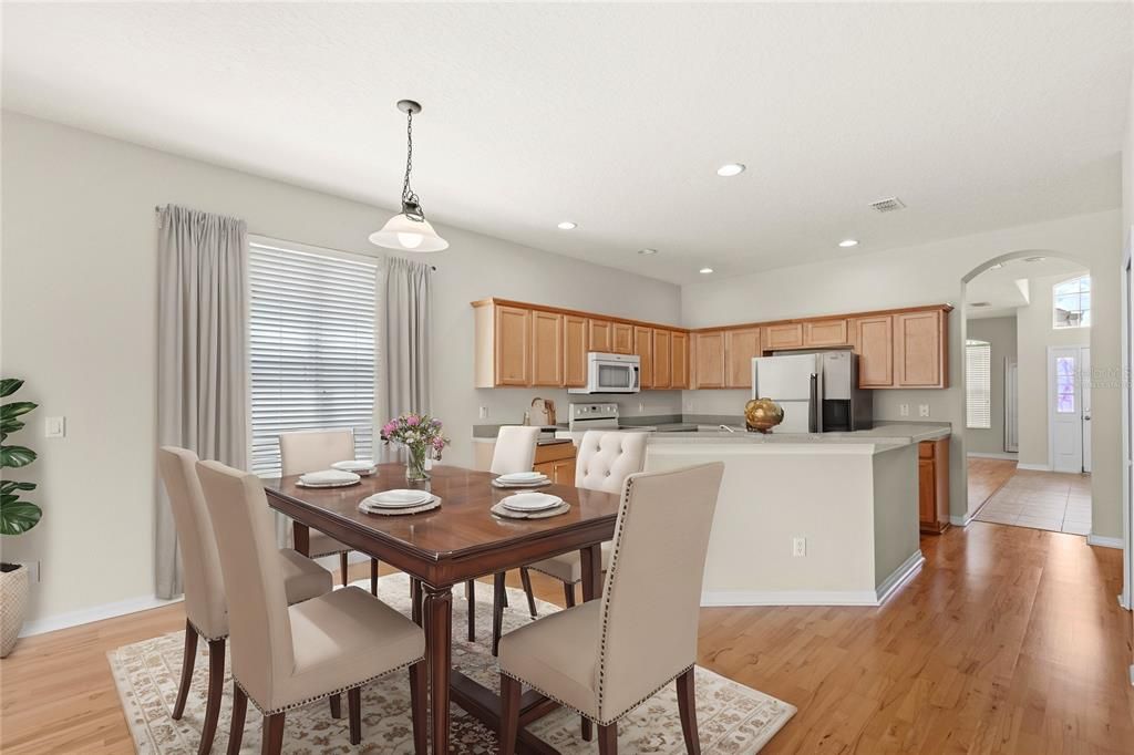 Virtually Staged- Kitchen/Dining Area