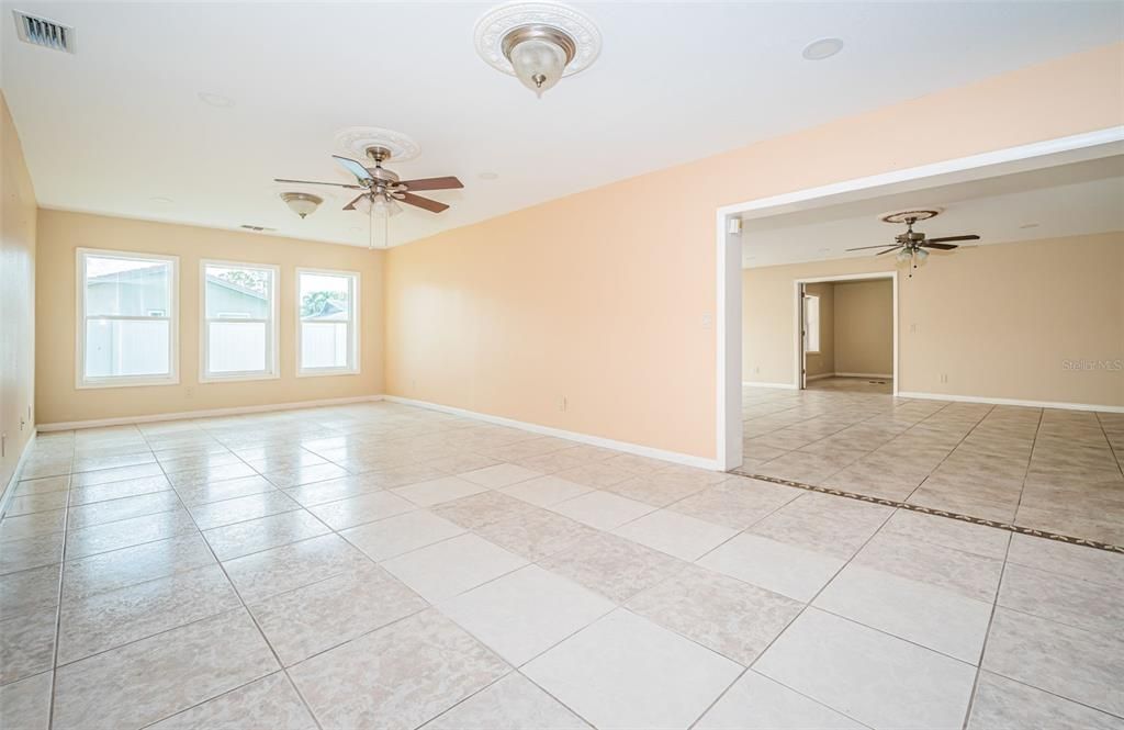 Dining Room/Family Room into Great Room