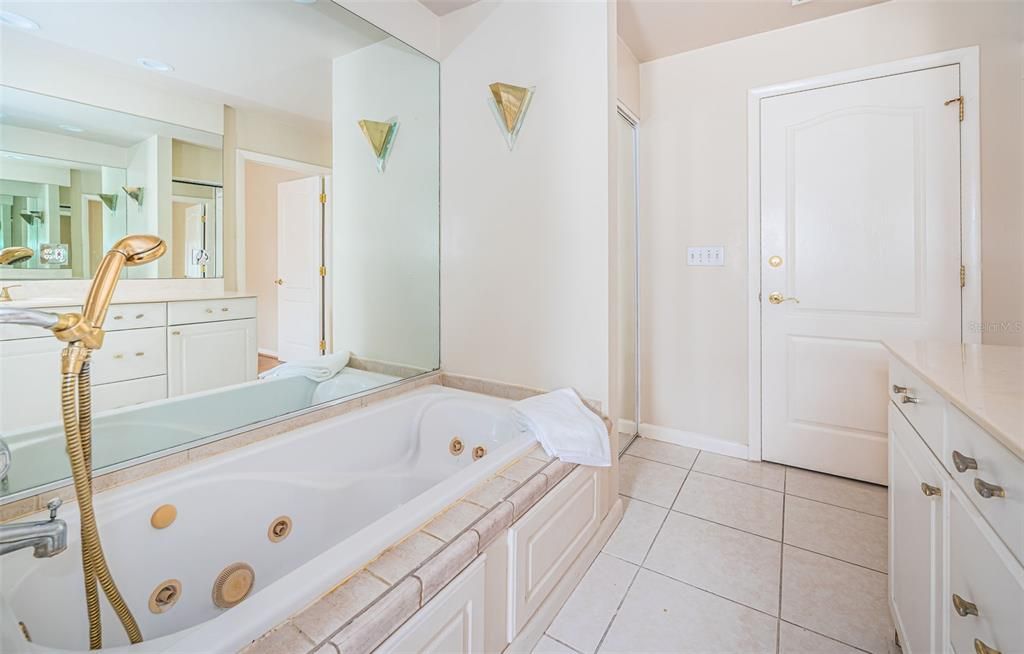 Bathroom with walk in shower and close semi-private access to Bedroom 2