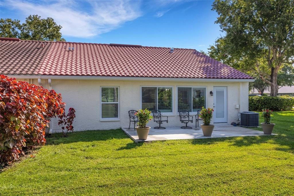 Enough space on back patio for outdoor seating & grill~