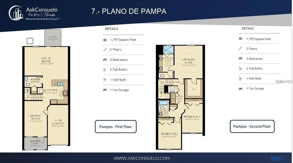 En Venta: $394,000 (3 camas, 2 baños, 1797 Pies cuadrados)