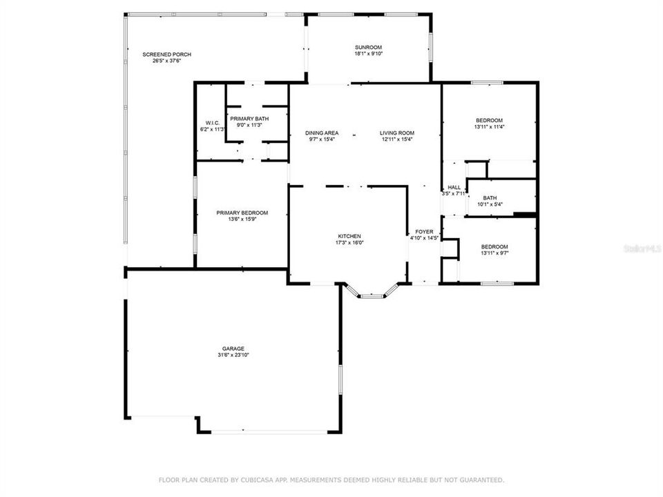 Floor plan with dimensions