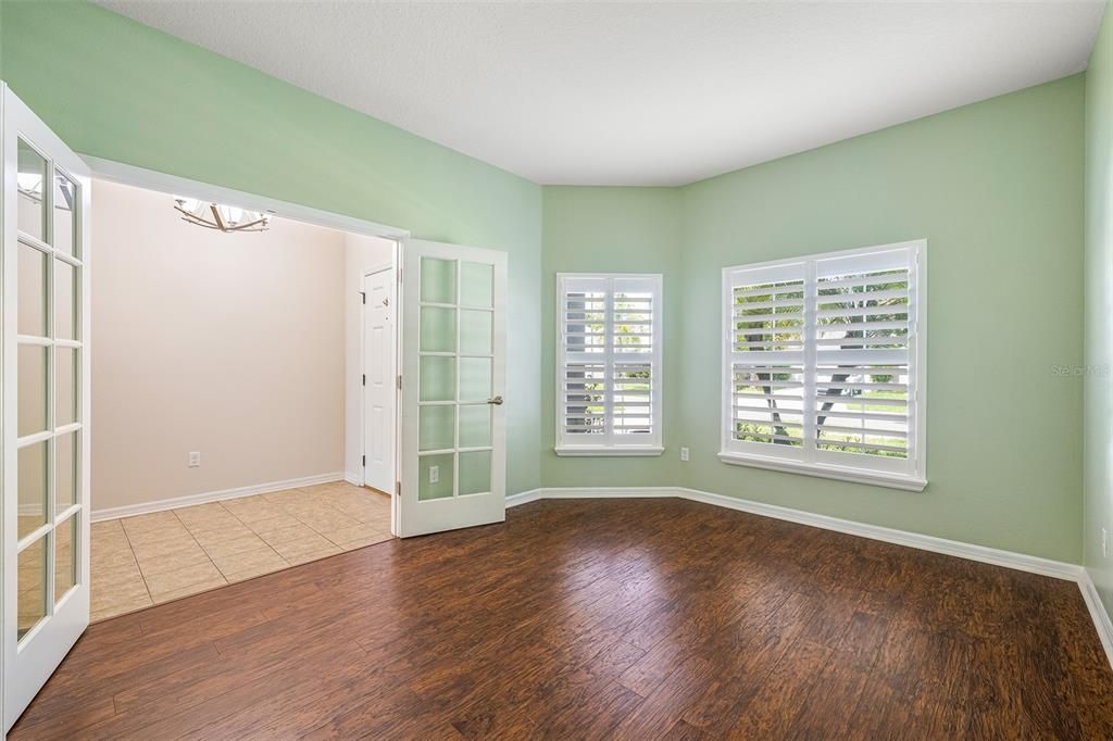 Office with Plantation Shutters