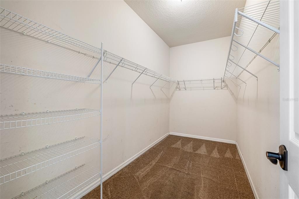 Primary Bedroom Walk in Closet!