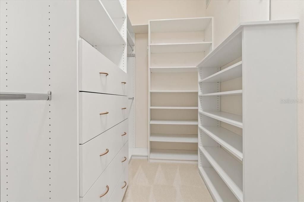 Primary Closet with Custom Built-ins