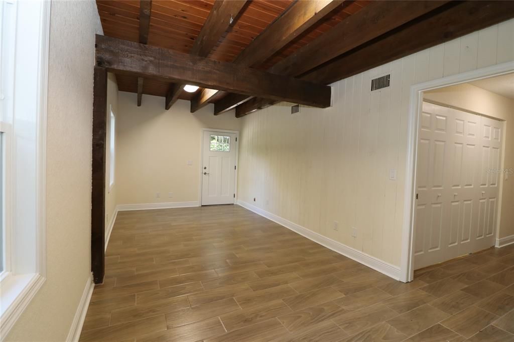 1st Floor Guest Room with Beautiful Beamed Ceiling