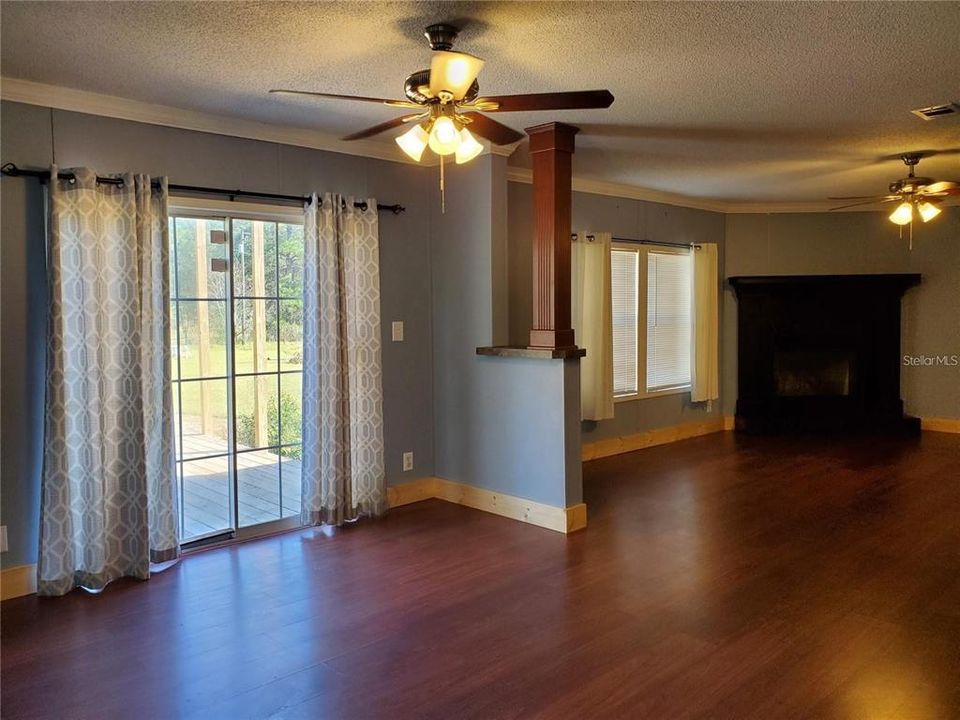 Dining room into living room