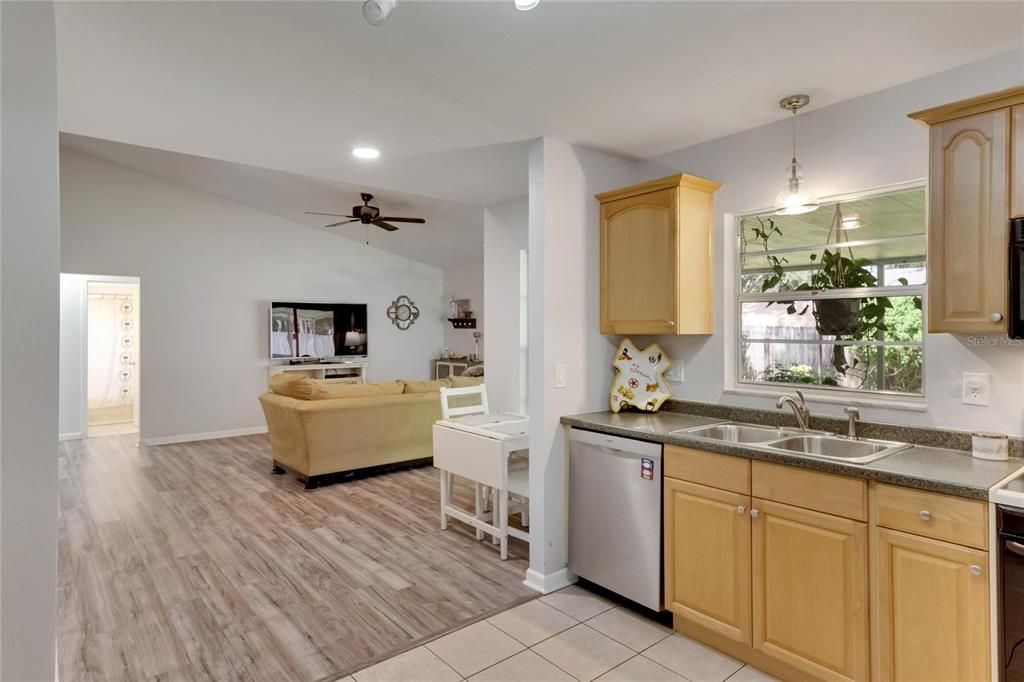 Kitchen View to Rear Yard